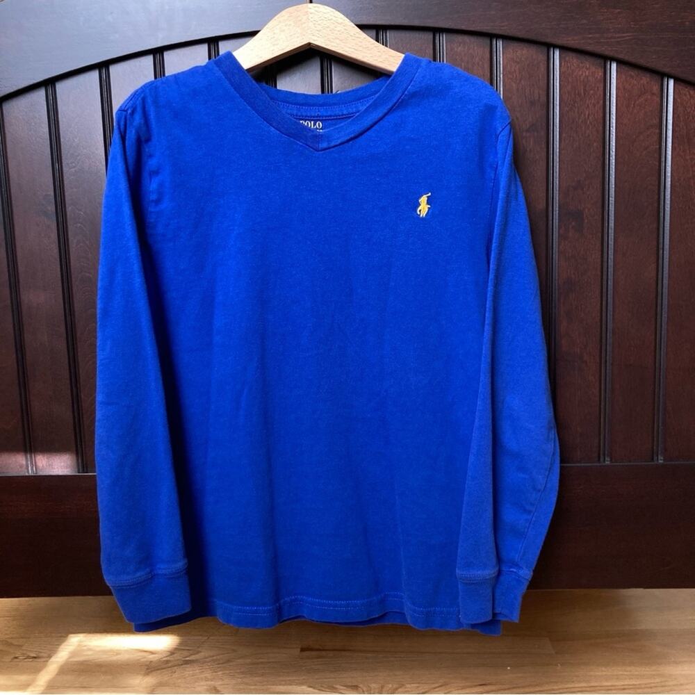 Polo by Ralph Lauren Kids Blue Long Sleeve Shirt Boys Size 7